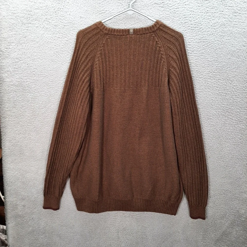 Columbia‎ Sweater Adult 2XL XXL Brown Knit ROC Crew Knit Outdoors Preppy NEW